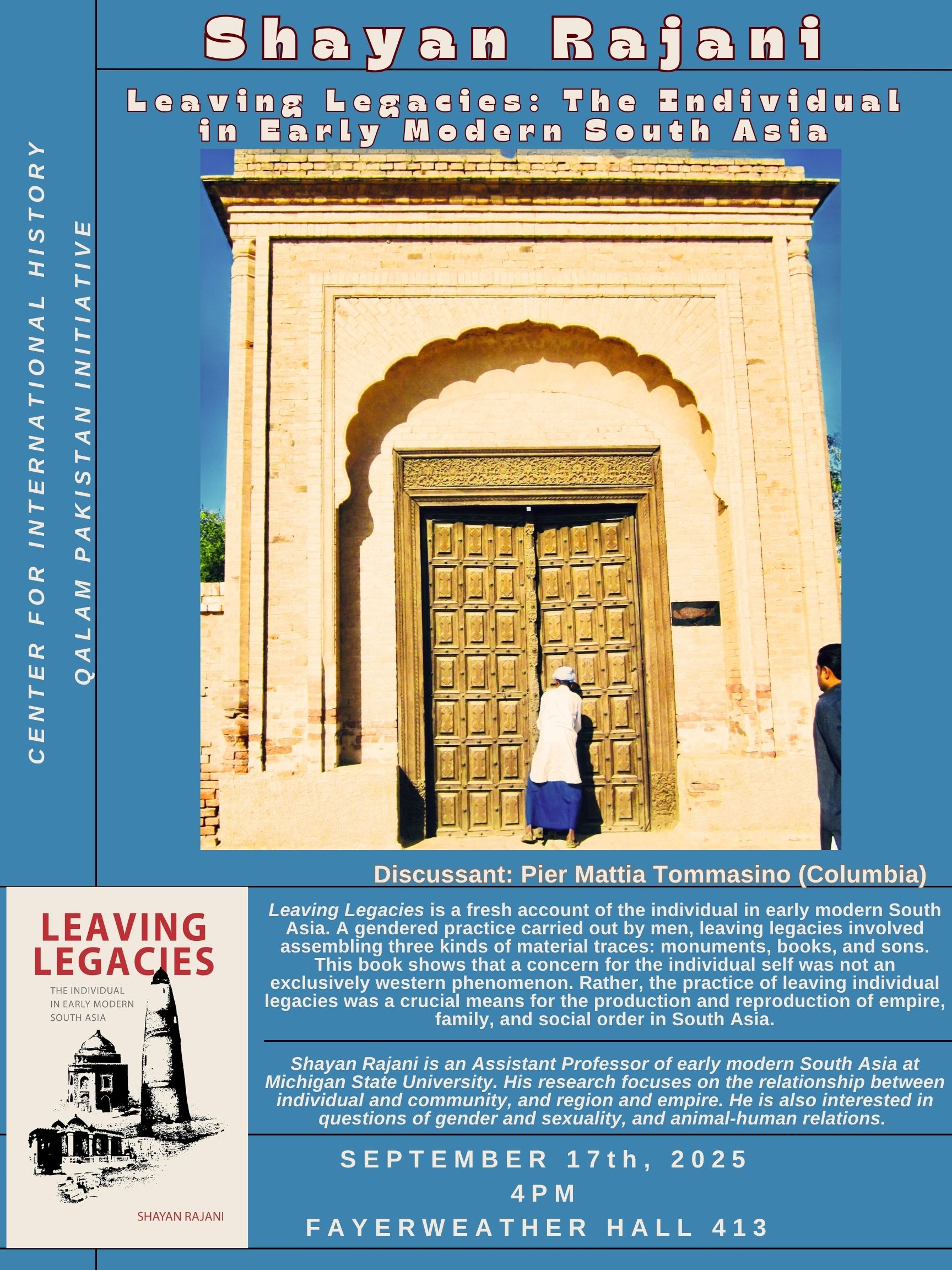 Qalam Pakistan Initiative | Department of History - Columbia University